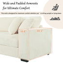 Mirod Large Sectional Sofa with Thick Cushions, and Built-in Cup Holders & Charging Ports