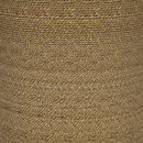 Halden Round Woven Seagrass Accent Side Table Light Brown