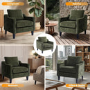 Compact Chenille Accent Chairs With Removable Covers