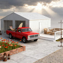 [25X33FT] Alora Heavy-Duty Double Garage Galvanized Steel Barn Shed (SAK61234)
