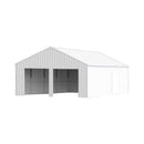 [25X33FT] Alora Heavy-Duty Double Garage Galvanized Steel Barn Shed (SAK61234)