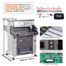26-Inch Electric Heavy-Duty Hydraulic Paper Cutter Machine With Touchscreen (SAK92518)