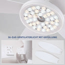 36 Inch White Ceiling Fan With Dimmable LED Remote App Control Energy Efficient