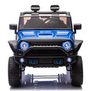 24V Two-Seater Kids Ride On Truck Car W/Parents Control,200wx2,Seat width 20.28in,Four-wheel Suspension,LED Lights,Music,MP3,Bluetooth,Two independent seat belts,Suitable for off-road For Kids Aged 3+