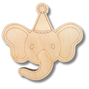Unfinished Wood Etched Birthday Elephant Shape | Paint By Line Crafts | up to 30" DIY