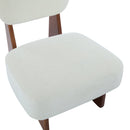 [Set of 2] Modern Beige Lounge Chair with Polyester Upholstery, Sturdy Wood Base With Walnut Finish, Minimalist and Stylish Accent Seating for Living Room, Bedroom, or Office