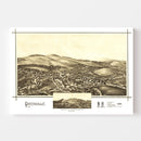Vintage Map of Greenville, New Hampshire 1886
