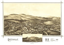 Vintage Map of Greenville, New Hampshire 1886
