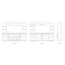 Lovecup Cocoa Open Top Media Cabinet 6839