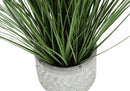 21" Tall, Artificial Plant, Grass, Indoor, Faux, Fake, Table, Greenery, Potted, Real Touch, Decorative - Green / White