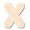 Unfinished Wood Layered Etched Themed Letters | Ice Cream | A-Z | 2 Piece | up to 24"