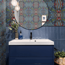 Peel and Stick Wallpaper - African Paint / Turquoise