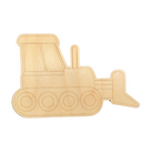 Unfinished Wood Etched Excavator Shape | Paint By Line Crafts | up to 30" DIY