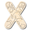 Unfinished Wood Layered Themed Letters | Jungle Animals | A-Z | 2 Piece | up to 24"