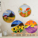 Needle Felting Kit - Lavender Air Balloons. Wizardi DIY Wool Craft Kit F07N8-W407
