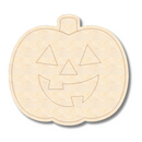 Unfinished Wood Etched Cute Jack o' Lantern Shape | Paint By Line Crafts | up to 30" DIY