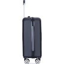 2Piece Luggage Sets ABS Lightweight Suitcase, Spinner Wheels, (20/14) BLACK