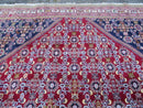 Oversized Persian Shiraz Tribal Rug 13x19, Palace Sized Oriental Carpet, Handmade Hand-Knotted X Large Rug, Red Blue Cream, Allover Herati Pattern