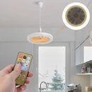 26CM Remote Control LED Light and Fan - Ceiling Fan with E27 Lamp