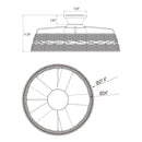 27" Farmhouse Reversible Flush Mount Ceiling Fan