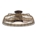 27" Farmhouse Reversible Flush Mount Ceiling Fan