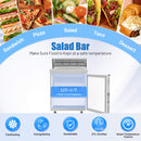 27-Inch 7.4 Cu.Ft Commercial Stainless Steel Sandwich Salad Prep Table Refrigerator (SAK84120)