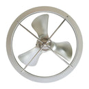 27" Industrial DC Motor Brushed Nickel Downrod Mount Reversible Crystal Ceiling Fan with Lighting and Remote Control