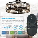27" Wright Modern DC Motor Downrod Mount Reversible Crystal Ceiling Fan with Lighting and Remote Control