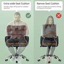 Ergonomic Office Chair 18.7 Inch Wide Seat Black Comfort