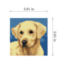 Needlepoint canvas for halfstitch without yarn Labrador Retriever 2713D - Printed Tapestry Canvas