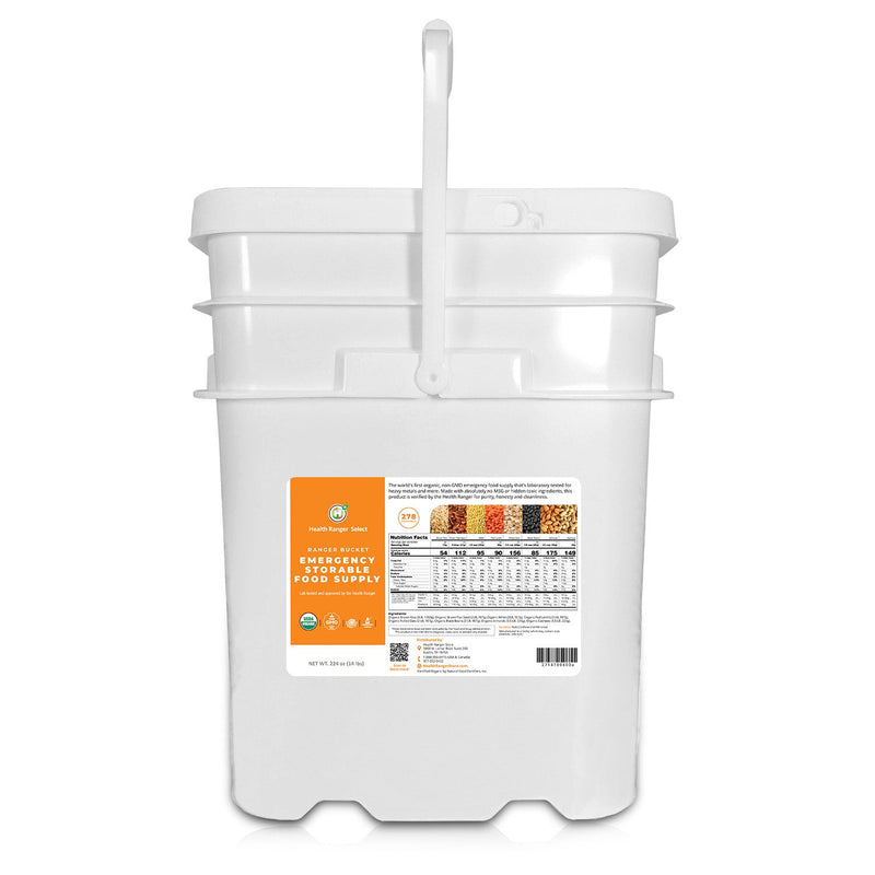 (536 Servings) Ranger Bucket Set - Organic Emergency Storable Food Supply (A26 + B19)