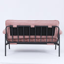 Modern Pink Sofa with Metal Frame for Versatile Scenarios in Small Spaces, 53-Inch