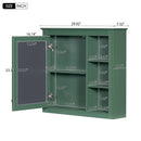Wall Mounted Medicine Cabinet With Mirror And 3 Open Shelves
