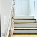 Driftwood Handrail (8–13 FT) | Rustic Coastal Stair Railing