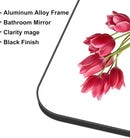 60x36 Inch Matte Black Bathroom Mirror With Metal Frame