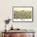 Vintage Map of Weston, West Virginia 1900