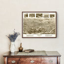Vintage Map of Asheville, North Carolina 1912