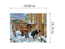 Gobelin canvas for halfstitch without yarn after John Sargent Noble - Their Christmas Eve 2753M