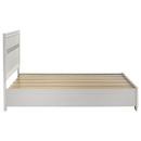 Miranda 51-inch Wood Queen Storage Panel Bed White