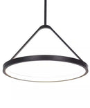 Alsy Cambridge 18"W LED Ring Satin Black Modern Pendant