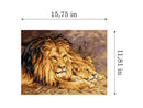 Needlepoint canvas for halfstitch after Geza Vastagh - The Britih Lion 2782J