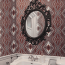 Peel and Stick Wallpaper - Florentine / Oxblood