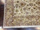 Turkish Oushak Rug 6x9, Vintage, Beige