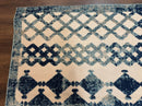 Modern Rug 8x10, Abstract Rug, Oat and Blue, Raised Pattern, Modway Rug Collection