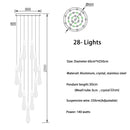 Orta San Giulio | Hanging Crystal Lamp for Living Room