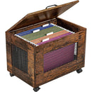 Rolling File Cabinet With Hanging Folders For Mobile Office