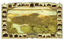 Vintage Map of Oakland, California 1900