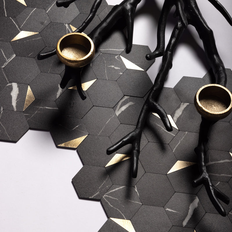 Hexagon Peel and Stick Wall Tiles