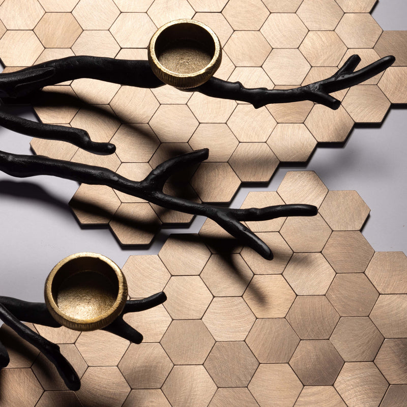 Hexagon Peel and Stick Wall Tiles