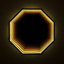3D Octagon Mirror Light